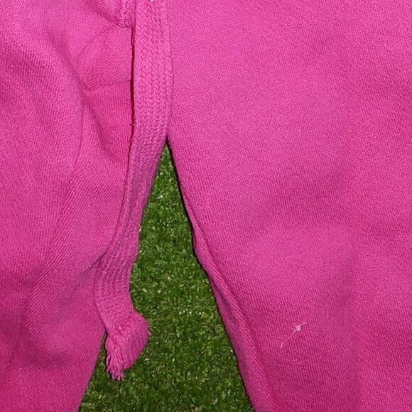 Capri Pink Sweatpants Elastic Waistband Ties 11/14 - No Brand Tag - Picture 6 of 9